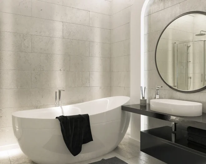 newly remmodeled bathroom